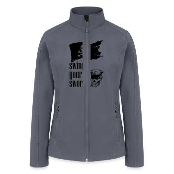 swing your sword design - Women’s Soft Shell Jacket - gray - Front