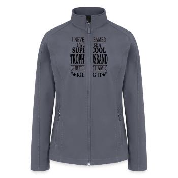 Trophy Husband - Women’s Soft Shell Jacket - gray - Front