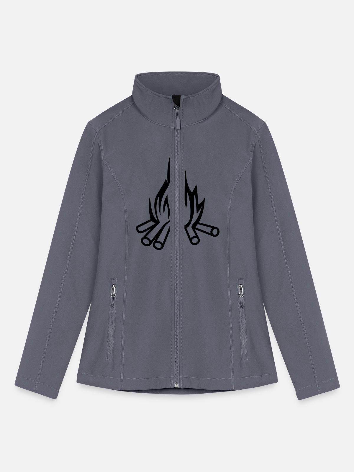 bonfire - Women’s Soft Shell Jacket - gray - Front