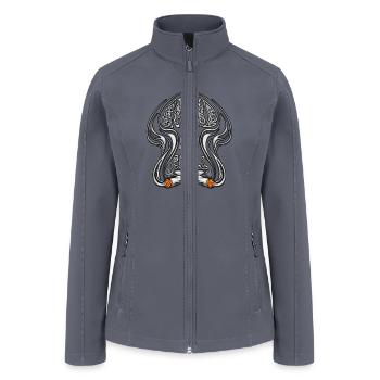 Smoke And Chill - Women’s Soft Shell Jacket - gray - Front