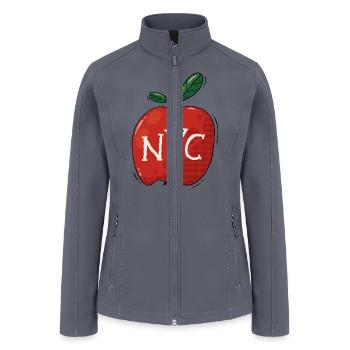 Nyc Apple - Women’s Soft Shell Jacket - gray - Front