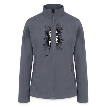BUZZ BUZZ BUZZ (MONO) | Yellowjackets Hive Podcast - Women’s Soft Shell Jacket - gray - Front
