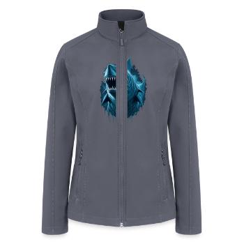 shark great - Women’s Soft Shell Jacket - gray - Front