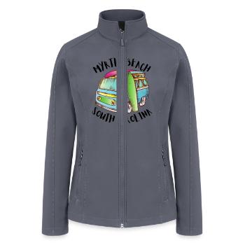 Myrtle Beach sc charleston Active - Women’s Soft Shell Jacket - gray - Front