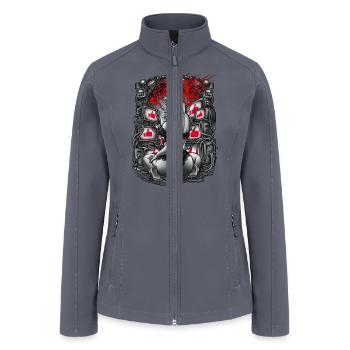 Live Streaming Influencer - Women’s Soft Shell Jacket - gray - Front