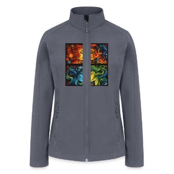 Elemental Women in Seasons Quartet Active - Women’s Soft Shell Jacket - gray - Front