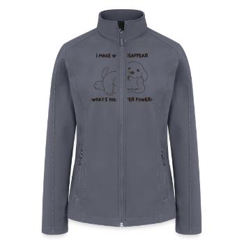 Wine-Disappear - Women’s Soft Shell Jacket - gray - Front