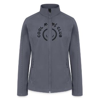 Cool Moms Club - Women’s Soft Shell Jacket - gray - Front
