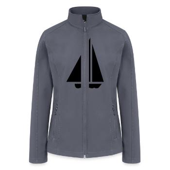 Sail Boat - Women’s Soft Shell Jacket - gray - Front