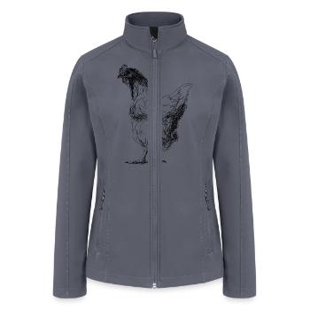 Chicken - Women’s Soft Shell Jacket - gray - Front