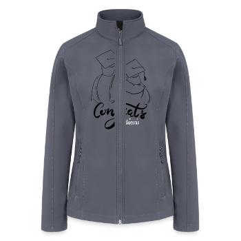 Congrats designed for you love gift for every one - Women’s Soft Shell Jacket - gray - Front