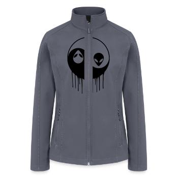 Alien Yin Yang - Women’s Soft Shell Jacket - gray - Front