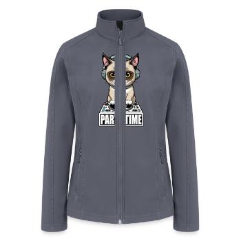 Funny cat - Women’s Soft Shell Jacket - gray - Front