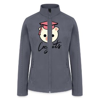 Congrats designed for you love gift for every one - Women’s Soft Shell Jacket - gray - Front