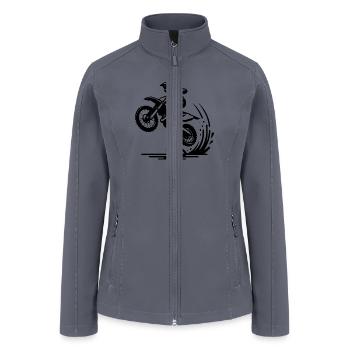 Motorsport Enduro Jumping Machine - Women’s Soft Shell Jacket - gray - Front