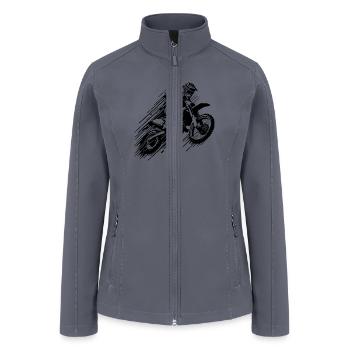 Motorsport Jumping Hobby Off-road Machine - Women’s Soft Shell Jacket - gray - Front