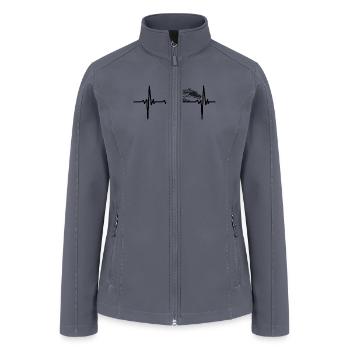 Heartbeat For Fast Sailing Boats - Women’s Soft Shell Jacket - gray - Front