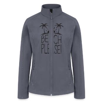 Beach, Please! - Women’s Soft Shell Jacket - gray - Front