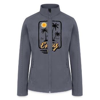 Sea Beach - Women’s Soft Shell Jacket - gray - Front
