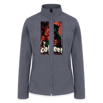 Coffee! Puedes Dormir Cuando Estás Muerto! - Women’s Soft Shell Jacket - gray - Front
