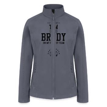 FANTASY QB Tom Brady 12 - Women’s Soft Shell Jacket - gray - Front