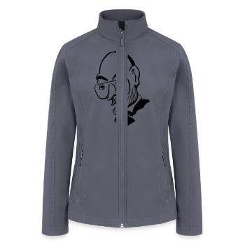 Face 074 - Women’s Soft Shell Jacket - gray - Front