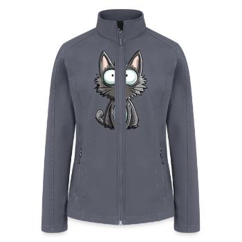 Surprised Gray Kitten - Women’s Soft Shell Jacket - gray - Front