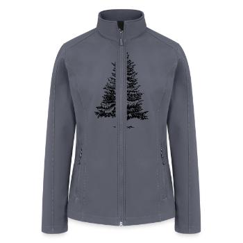 Pine Tree - Women’s Soft Shell Jacket - gray - Front