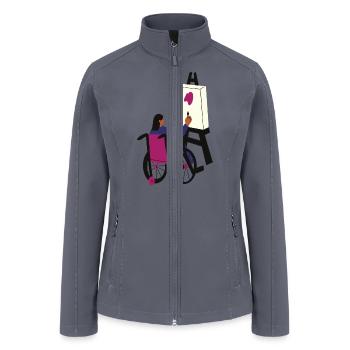 Painting lovers - Women’s Soft Shell Jacket - gray - Front