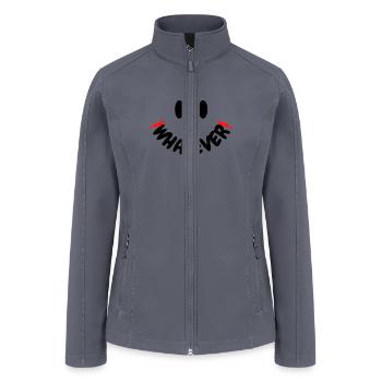Whatever face - Women’s Soft Shell Jacket - gray - Front