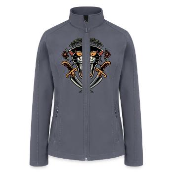 Roar and Knife - Women’s Soft Shell Jacket - gray - Front