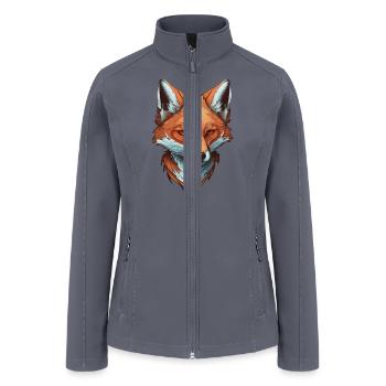 Fox face - Women’s Soft Shell Jacket - gray - Front