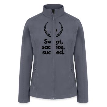 Boxing | Sweat, sacrifice, succeed - Women’s Soft Shell Jacket - gray - Front