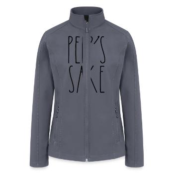 Peep's Sake Rae Dunn Inspired Minimalist Decor - Women’s Soft Shell Jacket - gray - Front