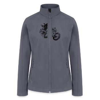 Howling Wolf Moonlight Wilderness Tee - Women’s Soft Shell Jacket - gray - Front