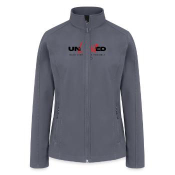 Unlimited White BG - Women’s Soft Shell Jacket - gray - Front