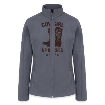 Cowgirl Up Bitches - Women’s Soft Shell Jacket - gray - Front