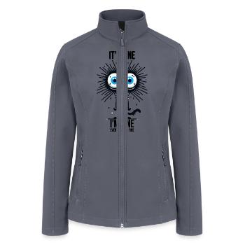 EVERYTHING IS FINE - Women’s Soft Shell Jacket - gray - Front