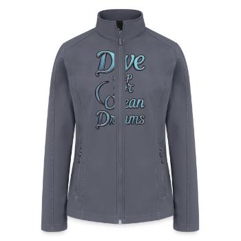 Plumb Depths for Ocean Dreamers - Women’s Soft Shell Jacket - gray - Front