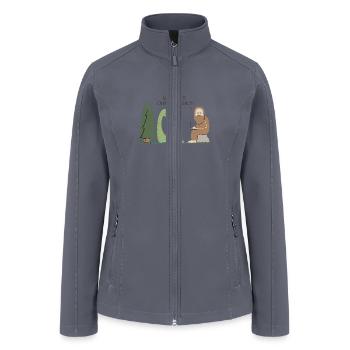 Cryptid Crypto Chats - Women’s Soft Shell Jacket - gray - Front