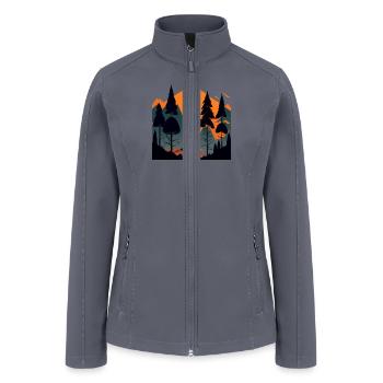 Minimalistic landscape - Women’s Soft Shell Jacket - gray - Front