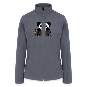 The Scream🐼Giant Panda - Women’s Soft Shell Jacket - gray - Front