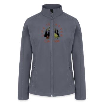 Life is better at the campfire - Women’s Soft Shell Jacket - gray - Front