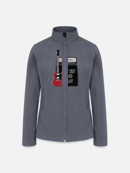 Get Out And Play - Women’s Soft Shell Jacket - gray