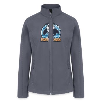 Panda Shark - Women’s Soft Shell Jacket - gray - Front