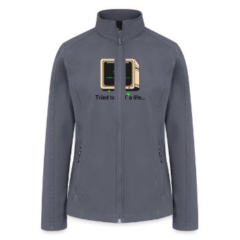 405 - Women’s Soft Shell Jacket - gray - Front
