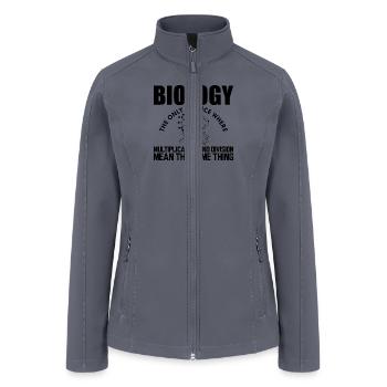 Biology - multiplication and division b - Women’s Soft Shell Jacket - gray - Front