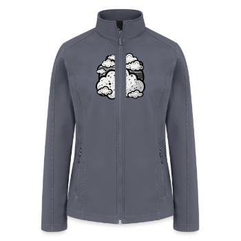 Cute clouds - Women’s Soft Shell Jacket - gray - Front