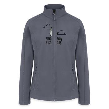 Smoke Away A Shitty Day Apparel - Women’s Soft Shell Jacket - gray - Front