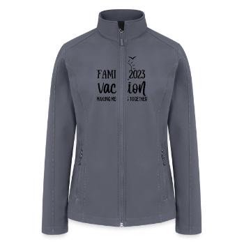 Cool Family Vacation Mood - Women’s Soft Shell Jacket - gray - Front